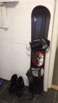 Snowboard and boots 