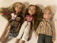 Bratz dockor. Set av 4 stycken. En pojke & tre flickor