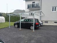 Carport till salu – Tillverkad av galvaniserat stålplåt