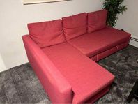 Bäddsoffa - IKEA Friheten (rosa)