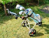 Golfset Cobra junior, 8-10 år, bag, klubbor och vagn