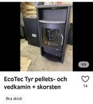 EcoTec Tyr pellets-och Vedkamin+Skorsten