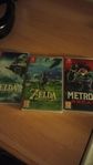 Zelda Botw&Totk  och Metroid dread 