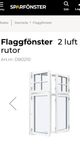  Flaggfönster 10 rutor 110x130