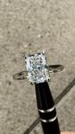 Diamant ring radiant 2.11ct