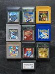 Nintendo GameBoy Golor GBC & GBA Spel, Pokemon Zelda 