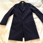 ARKET Melton Wool Topcoat Navy - Small 46