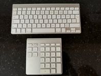 Apple tangentbord samt Belkin keyboard