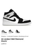 Air Jordan 1 Mid Diamond shorts