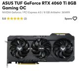 GPU ASUS TUF Geforce RTX 4060 Ti