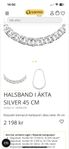 äkta bismark halsband i nyskick 45 cm 