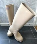 Nya o oanvända! Hunter stövlar tall wellies beige sand, 37