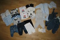 Klädpaket babykläder pojke strl 62