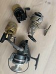 Vintage DAIWA 4st Goldcast II, 7450HRL, A-250RL Haspelrulle