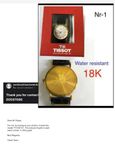 Tissot klocka 18k guld 