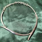 Unik design EXIGN 925 Sterling silver stelt halsband 61g