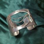 Pampig Svensk 925 silver armring -Vintage