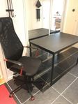 IKEA Gaming stol HUVUDSPELARE och bord SANDBERG 