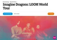 Superbra sittplatser 4 st- Imagine Dragons LOOM World Tour