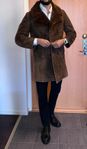 shearling leather coat - skinnkappa herr 