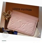 LOUIS VUITTON LV Charms Card Holder Pink Opale