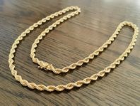 18K CORDELL MASSIV HALSBAND (OANVÄND) (50G) (62CM) FAST PRI