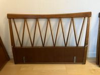 teak mahogny sänggavel säng 50-tal 60-tal retro vintage 