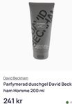 David Beckham homme body wash.