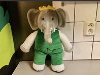 BABAR - Elefant gosedjur/ plyschdjur, grön 