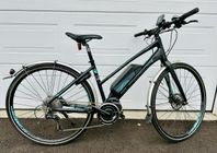 Elcykel Superior eRX 690 matt svart/turkos, ram 46 cm, 9vxl