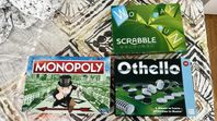 Board games in English: Monopoly, Othello, Scrabble