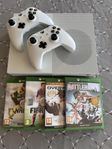 Xbox one S 1TB med 2 kontroller och 4 spel 