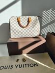 Louis Vuitton Speedy 30 Damier Azur i toppskick m. tillbehö