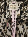 Scotch & Soda leopardmönstrad regnjacka, storlek M