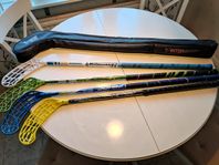 Innebandy klubbor 4 st med skydd