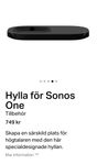 Sonos One gen 2 väggfäste