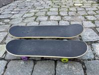 Skateboard och sparkcykel