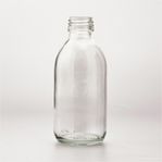 Stilrena glasflaskor med kapsyl, 100 ml + 200 ml