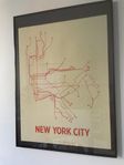 New York City Subway Map tavla