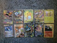 Pokemon kort - 10st blandade fina kort