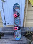 Snowboard Burton Genie 142 med Union Milan bindningar 