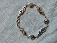 Nytt jättefint Celtic Knotwork Sterling Silver armband 