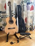 Salvador CS-234, gitarr 3/4 + väska ställ fotstöd stämga