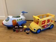 Fisher Price Little People buss och flygplan 