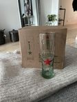 6 st Heineken ölglas (helt oanvända i förpackning)