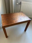 Coffee table in teak and copper - 70s