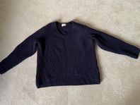 Acne Studios Deborah Wool mörkblå stickad tröja