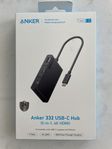 Anker USB-C Hubb/adapter (5-i-1), 100W PD, 4K HDMI, USB-C,