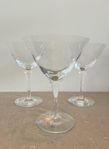 Bertil Vallien Chateau Kosta Boda martini-/cocktailglas XL