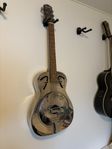 Fender fr55 resonator gitarr (helt i rostfritt stål)